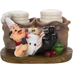 Zout en Peper Shaker Standbeeld Hars Ornamenten Flessenhouder Keuken Accessoires Home Restaurant Decor Geschenken Washing Machine