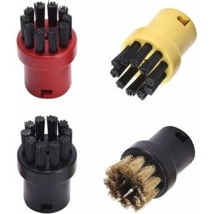 4 Stuks Ronde Borstels voor Stoomreinigers - voor Stoomreiniger Accessoires - voor stoomreinigers Stoomreiniger - Ronde Borstel voor Stoom Cleaner - Geschikt voor keuken en huis