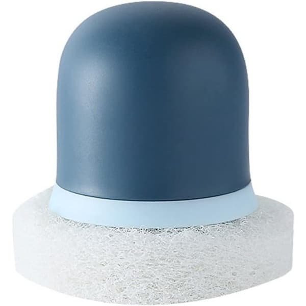 6 stuks keuken vaatwasser borstel handborstel met handvat spons borstel keuken reiniging gereedschap accessoires-kleur: blauw