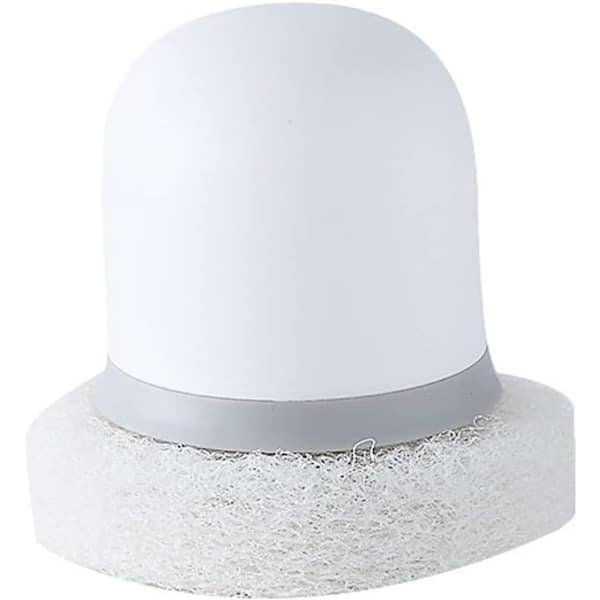 6 stuks keuken vaatwasser borstel handheld vaatwasser borstel met handvat spons borstel keuken schoonmaak gereedschap accessoires - kleur: wit