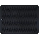 Afdruipmatten - 30*40cm - zwart - Siliconen - Afdruipmat - Droogmat - Antislip - gootsteeninleg - spoelbakmat - koffiemat - keuken en Theeservies accessoires - Afvoerkussentje - Afvoermat