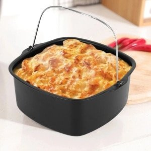 Airfryer antiaanbak cake bakvorm mand bakvorm airfryer keuken airfryer accessoires bakvorm mand