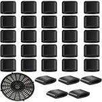 Allecto Plus - Friteuse accessoires: 30 stukken rubberen deksel voor luchtfriteuse - Krasbestendige reserveonderdelen voor heteluchtfriteuse in huis en keuken