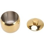 Allecto Plus - Specerij Pot RVS - Kruiden Kommen - Gouden Suikerpot - Kruid Zout Suiker Peper Container - Met Deksel - Goud - Keuken Accessoires