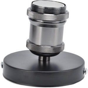 Allecto Plus - Vintage Plafondlamp Houder met Accessoires voor Thuis - Keuken & Slaapkamer - Woonkamer Verlichting - E26 E27 Fitting - 100-240V - Mat Zwart Design