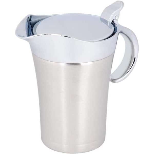 Allecto plus - Thermische Saus Pot van Roestvrij Staal | Dubbelwandige Geïsoleerde Juskom 450ml/750ml | Keuken Accessoires met Thermische Isolatie