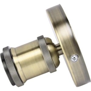 Allecto plus - Vintage Lichtfitting E26 E27 met Accessoires voor Keuken en Slaapkamer - Antiek Brons