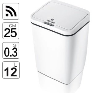 Automatische Prullenbak met Sensor - Touchless Inductie Motion Sensor Keuken Prullenbak, Elektrische Vuilnisbak met Brede Opening en Milieuvriendelijke Afvaloplossing