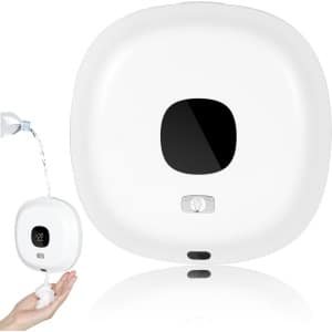 Automatische zeepdispenser 300 ml wandbevestiging elektrische schuimzeepdispenser voor badkamer keuken - verstelbare zeepdispenser - blauw wit