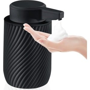 Automatische zeepdispenser met sensor - 300 ml, elektrische no-touch zeepdispenser voor badkamer, keuken en toilet, USB-oplaadbaar, zwart