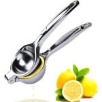 Citroen sapcentrifuge - zware zink handmatige citroensapcentrifuge - schroefdraad groef verse kleine oranje limoensapcentrifuge - handmatige sapcentrifuge - geschikt voor huis, restaurant keuken accessoires en gebruiksvoorwerpen (zilver)