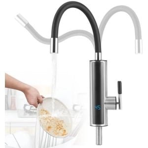 Draaibare Elektrische Warmwaterkraan met Doorstroomboiler voor Keuken en Badkamer - 3000 W