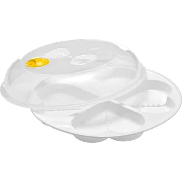 Eierkoker hartvorm frituurbaar voor 4 eieren - magnetron keuken accessoires - wit