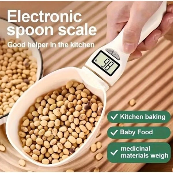 Electronische Maatlepel - Keukengerei - Eten weegschaal - Weegschep - Weeg Lepel - Keukenweegschaal - Supplementen Weegschaal - Digitale Maatlepel - Mealprep Weegschaal - Digitaal Wegen - Keuken Accessoire - Kookgerei - Keuken Lepel - Voermaatleppel