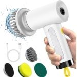 Elektrische Reinigingsborstel - Draadloze Power Spin Scrubber Met 3 Verwisselbare Koppen En 2 Snelheden Voor Badkamer - Keuken En Vloeren