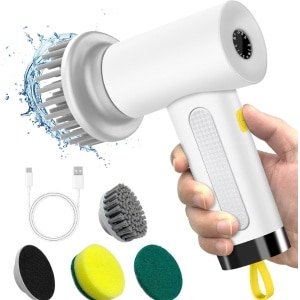 Elektrische Reinigingsborstel - Draadloze Power Spin Scrubber Met 3 Verwisselbare Koppen En 2 Snelheden Voor Badkamer - Keuken En Vloeren