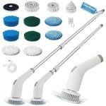 Elektrische Spinschrobber 13-in-1 - Verstelbare Reinigingsborstel met 2 Snelheden voor Badkamer, Keuken en Vloeren