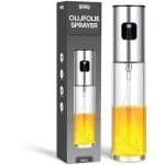 Fyndery® Olijfolie Sprayer - Olijfolie Fles Verstuiver - Olie Pomp Bakspray - Cooking Spray - Glas - Zilver - 100ML - Oliefles - BBQ Accessoires - Voor Keuken
