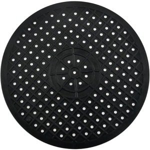 Gootsteenmat - Afdruipmat - Rubber - Wasbak Matje - Spatbescherming - Spoelbakbescherming - Rond - Keuken Accessoires - Anti Kras - Voor Spoelbak - ø 31 Cm - zwart