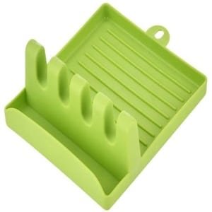 Gsedaox-Lepelhouder-Keukengerei Houder-Spatelhouder-Keuken Organizer-Siliconen-Hittebestendig-Keuken Accessoires-Groen