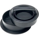 Hamburgerpers 3-in-1 - Hamburgermaker - Burger Press - Kunststof - Inclusief 100x Wax Papier - Keuken Accessoires - BBQ Gereedschap - Gemakkelijk te Demonteren en Schoon te Maken - 12.5*12.5*5.5cm - Zwart