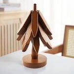 Inovra Plus - Massief houten onderzetters met doe-het-zelf schilderset - hittebestendig - opvouwbaar voor potten en pannen - keuken accessoires