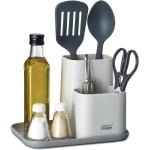 Keuken organizer en houder voor gadgets en keukengerei - Grijs
