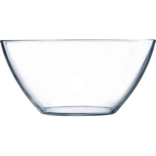 Luminarc salade schaal - glas - 28 cm - rond - serveerkom - keuken accessoires