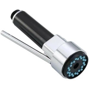 Mmgoqqt 1-Stuks Uittrekbare Keukenkraan Kop - G1/2 Standaard Aansluiting - Zilveren Elektrische Coat - Vervangende Sproeikop - Voor Keuken Badkamer