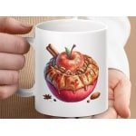 Mok Appeltaart Mug, Herfst Decor, Bakken Thema, Feestelijk Geschenk, Keuken Accessoires, Cadeau Idee, Kerstmis Mok