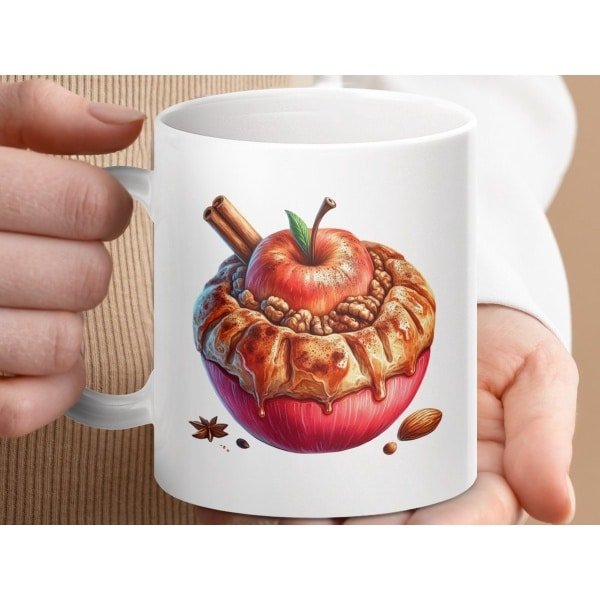 Mok Appeltaart Mug, Herfst Decor, Bakken Thema, Feestelijk Geschenk, Keuken Accessoires, Cadeau Idee, Kerstmis Mok