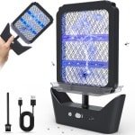 Oplaadbare muggenlamp - elektrische insectenracket voor binnen en buiten - keuken tuin slaapkamer camping