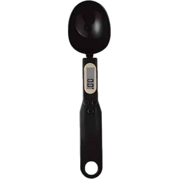 P&P Goods Precisie Keukenweegschaal - Digitale Lepelweegschaal - Maatlepel - Weeglepel - Mini Weegschaal - Keukengerei - Keuken Accessoire - RVS - Zwart