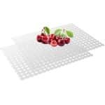 Peysaitr - Gootsteenmat - Gootsteen Beschermer - afdruipmat voor servies - Keuken Accessoires - PVC milieuvriendelijk - Transparant - 30x40 cm - 2 stuks