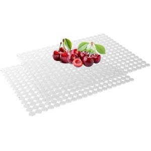 Peysaitr - Gootsteenmat - Gootsteen Beschermer - afdruipmat voor servies - Keuken Accessoires - PVC milieuvriendelijk - Transparant - 30x40 cm - 2 stuks