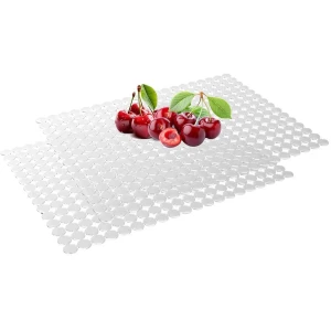 Peysaitr - Gootsteenmat - Gootsteen Beschermer - afdruipmat voor servies - Keuken Accessoires - PVC milieuvriendelijk - Transparant - 30x40 cm - 2 stuks