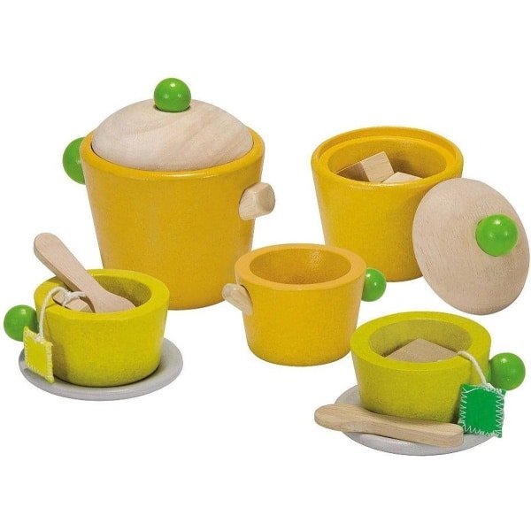 Plan Toys houten keuken accessoires Thee set