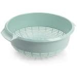 Plasticforte keuken vergiet - kunststof - 27 x 10 cm - mintgroen - Keuken accessoires - zeef