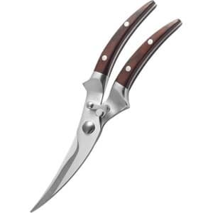 RVS Keukenschaar - Houten Handgreep - Vleesschaar - Wildschaar - Schaar Voor Voedsel - Keuken Accessoires - Scharen - Roestvrij Staal