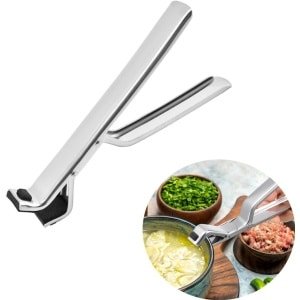 Roestvrij Stalen Kom Gripper Clip - Antislip Retriever Tongs Voor Stomer - keuken benodigdheden - keuken accessoire - Gripper Bowl Clip - Comfortabele handgreep - Thuis Keukenv - zilver - 19 x 2.8cm - 1 stuk