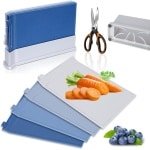 Snijplankenset met opbergrack - bamboe - keuken accessoires