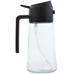 Sprayer - Olijfolie Sprayer, Glazen Olie Spray Fles, Keuken Olie Spray, Grill Accessoires - Oliepomp, Geschikt voor Airfryer Spray Fles, Keuken, Kookspray, Zwart