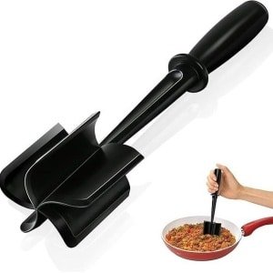 Vleesstamper - Purreestampers - Keukenhulp - Aardappelstampers - Upgrade Vleeshakselaar - Meat Chopper - Vleesstamper Gehakt - Vleeshakmachine - Hittebestendige Vleesstamper Voor Gehakt - Mixer - Pureestamper - Keuken Accessoire - 28x6.5cm