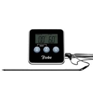 Vleesthermometer BBQ Thermometer - Oventhermometer Keukenthermometer Kookthermometer - Kerntemperatuurmeter Voedselthermometer Kernthermometer - Suikerthermometer Kook Thermometer Vlees Oven Keuken - Temperatuurmeter Digitaal - Barbecue Accessoires