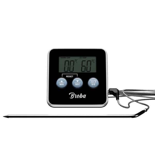 Vleesthermometer BBQ Thermometer - Oventhermometer Keukenthermometer Kookthermometer - Kerntemperatuurmeter Voedselthermometer Kernthermometer - Suikerthermometer Kook Thermometer Vlees Oven Keuken - Temperatuurmeter Digitaal - Barbecue Accessoires