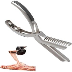 Vliesvlees Preparatie Gereedschap - RVS Vliesvlees Verwijderaar met Ergonomische Greep - Afwasmachinebestendig BBQ Accessoire voor Grillen en Keuken - Professioneel Vlees Preparatie Tool