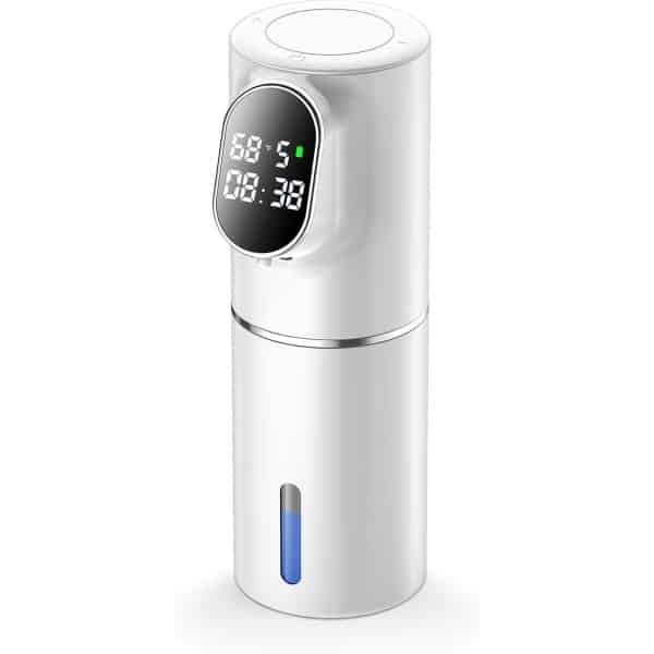 Zeepdispenser - Automatische zeepdispenser - Elektrische zeepdispenser - Slimme zeepdispenser - Met LED-display - Infraroodsensor - Intelligent - USB - Snel schuimend - Geschikt voor badkamer - Keuken - Thuisgebruik - Badkamerbenodigdheden