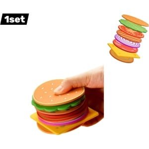 1set - onderzetters - Waterdichte en Vettebestendige Onderzetters van PVC - Bescherm Uw Meubels tegen Kringen en Vlekken - tafel decoratie - keuken accessoires - Kleurmenging