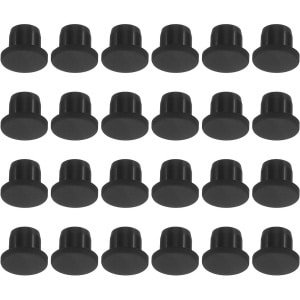24-delige set zachte siliconen gatstoppen - 10 mm diameter - paneelafdichtingshoes - keuken accessoires.
