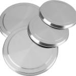 4 stuks roestvrijstalen afdekkingen kookplaat, afdekplaten in zilver, afdekplaten bescherming voor keuken, fornuis, elektrische kookplaat, 2 stuks 21 cm en 2 stuks 17 cm, hoog 1,5 cm